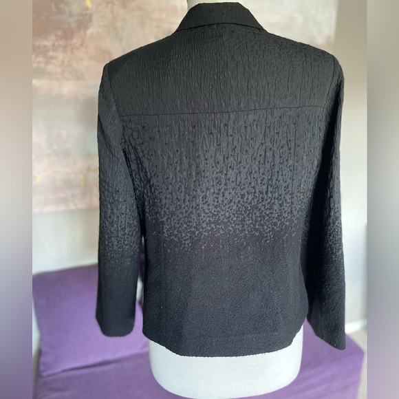 Marc Aurel Black textured Two Button Blazer‎ Size 38 - Picture 10 of 11